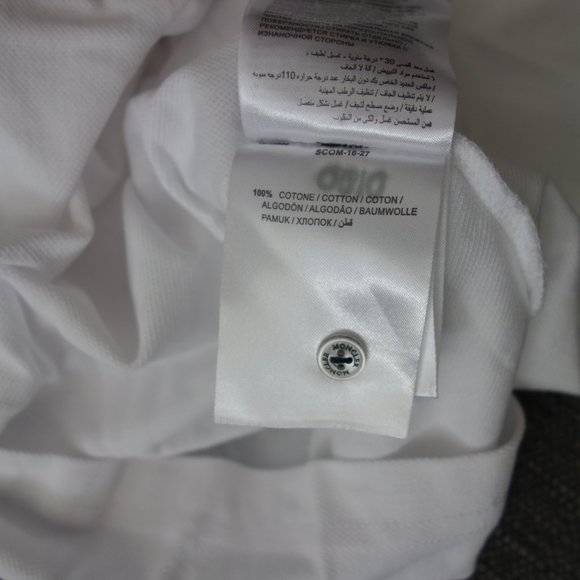 Moncler White 100% Cotton Polo Size L - Picture 13 of 13